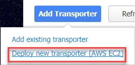 Deploy new transporter (AWS EC2)