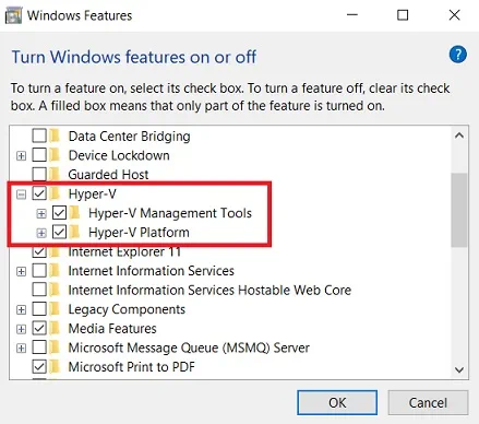 Cómo instalar Hyper-V Manager en Windows 10