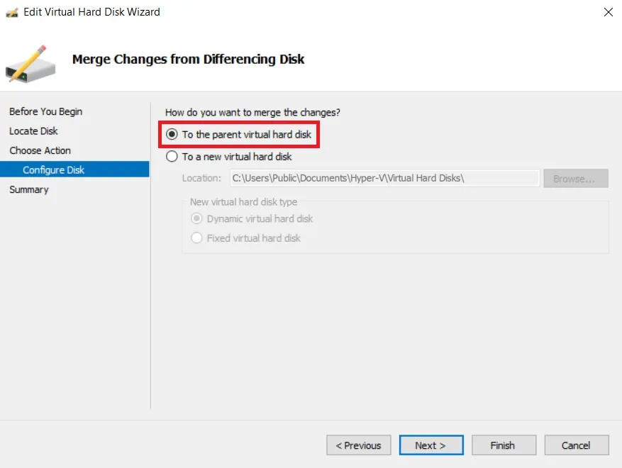 Merge Hyper-V Snapshots to the Parent Disk