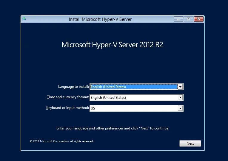 Configuring Language and Other Preferences for Hyper-V Core Installation