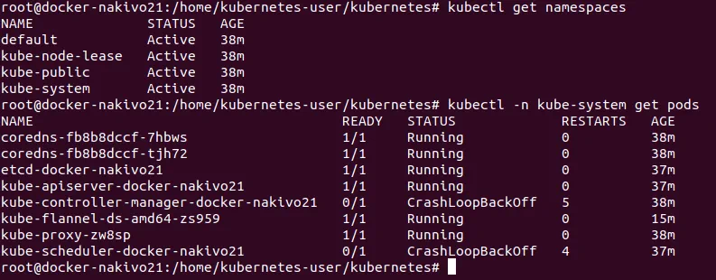 Checking available pods in Kubernetes