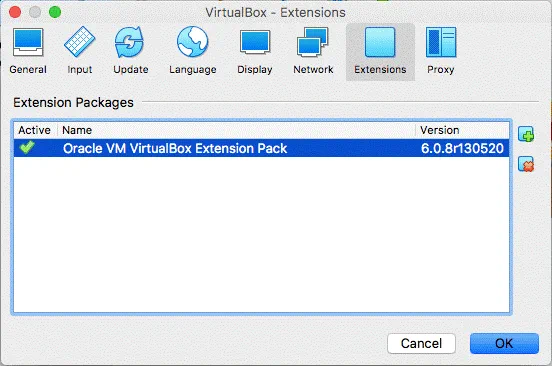 How to install VirtualBox Extension Pack on mac – the extension pack has been installed successfully