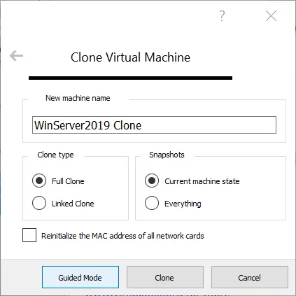 How to use VirtualBox for VM cloning