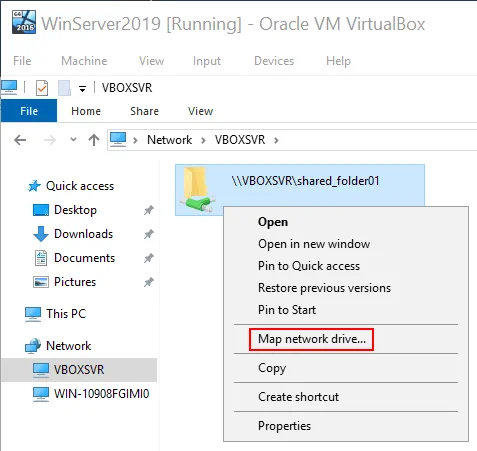 How to use VirtualBox – using shared folders.