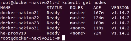 Installing Kubernetes cluster on Ubuntu machines is almost complete – more worker nodes can be added.