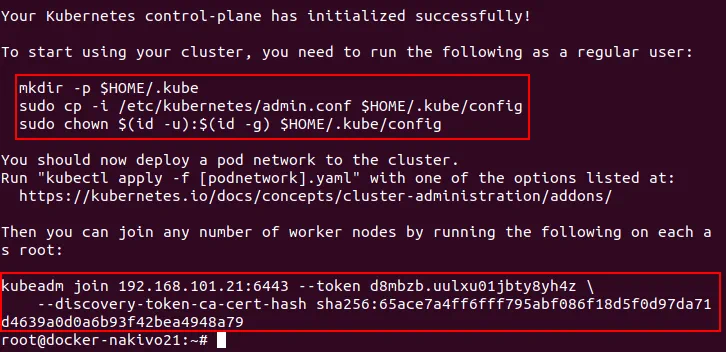 Installing Kubernetes on Ubuntu – cluster initialization.