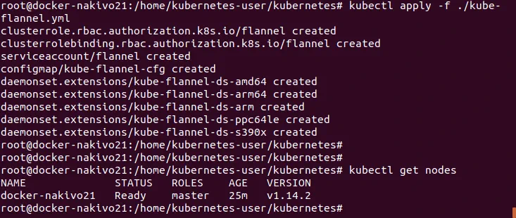 Installing Kubernetes on Ubuntu – the master node is ready