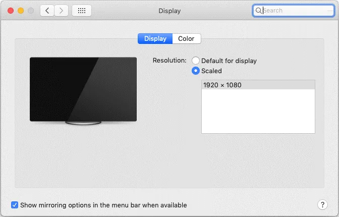 How to make VirtualBox full screen for macOS guests –display resolution is changed with VBoxManage when the VM was powered off
