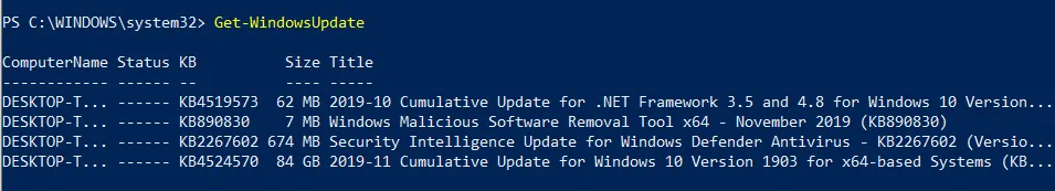 Get Windows Update (automate Windows updates)