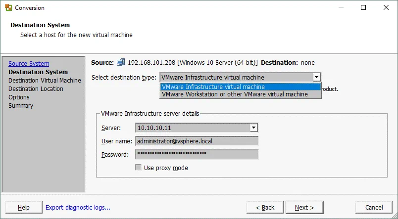 How to Perform P2V and V2V Migration with VMware Converter