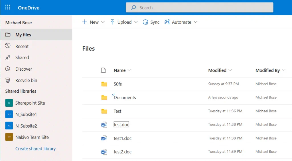 Viewing-the-backed-up-OneDrive-folder-in-the-web-interface-of-OneDrive