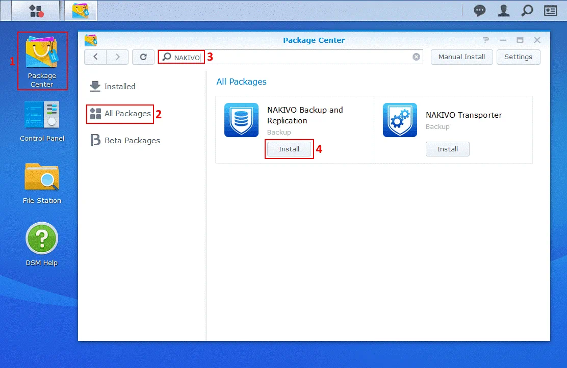 How to install NAKIVO Backup & Replication on Synology NAS automatically