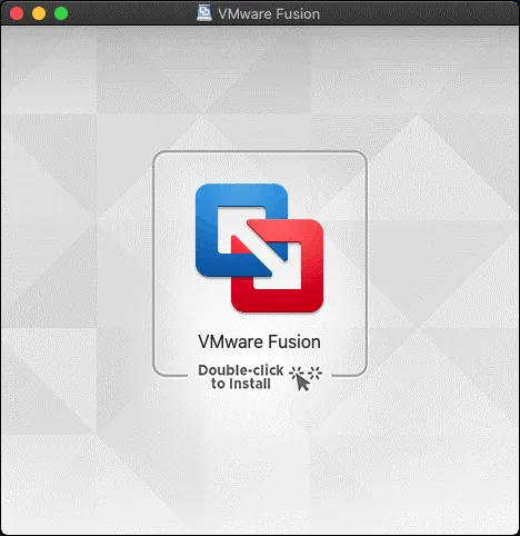 Running the VMware Fusion installer