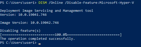 How to uninstall Hyper-V in Windows 10 by using PowerShell and DISM
