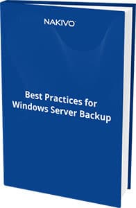 Best Practices for Windows Server Backup