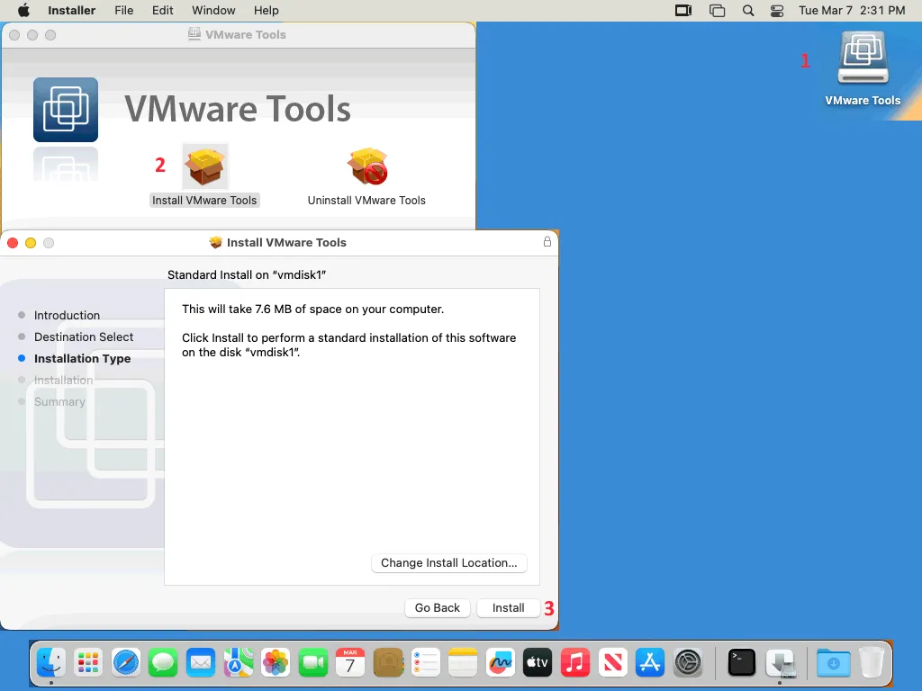 Installing VMware Tools