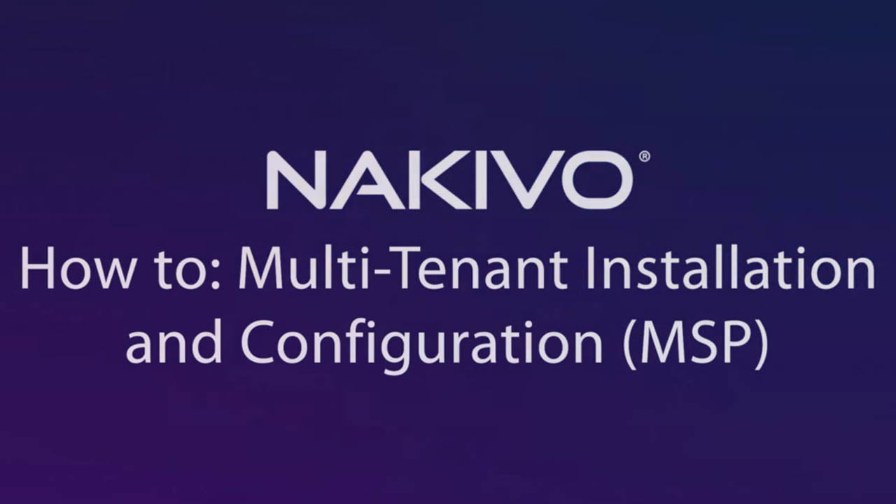 multi tenant installation and configuration video preview