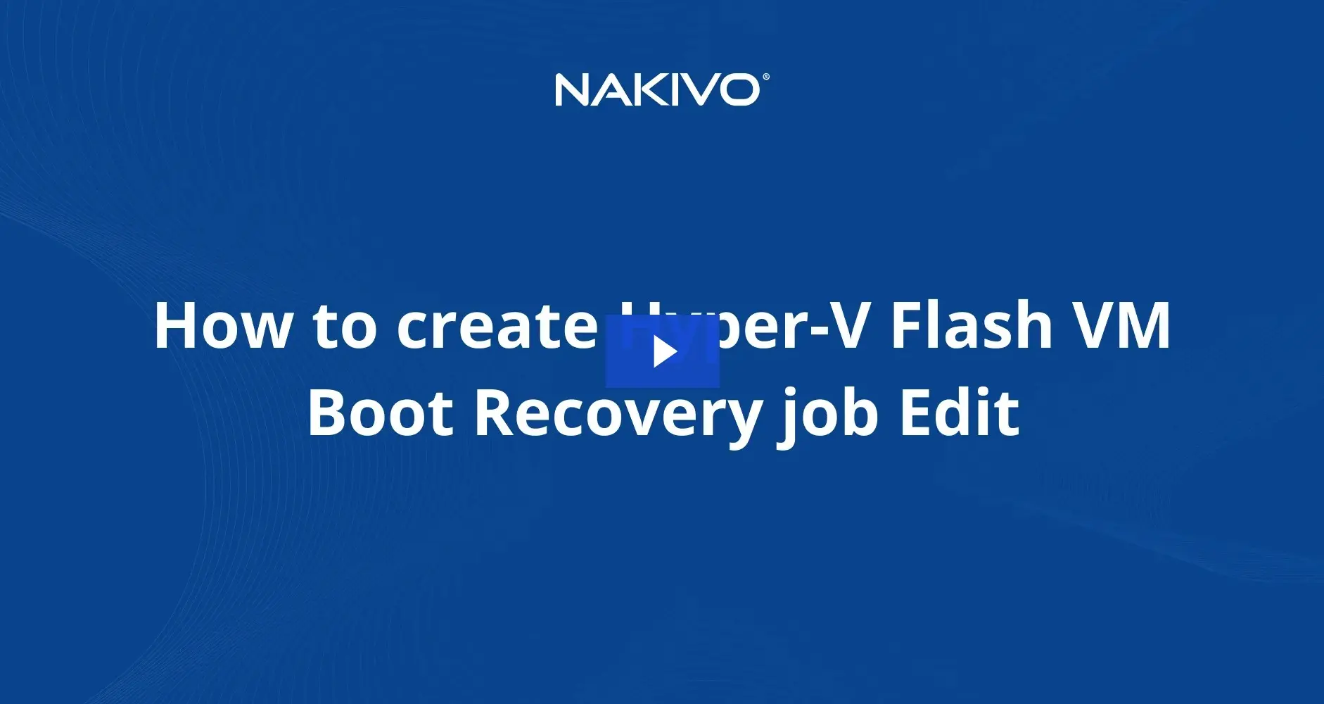how to create hyper-v flash vm boot recovery job edit video cover