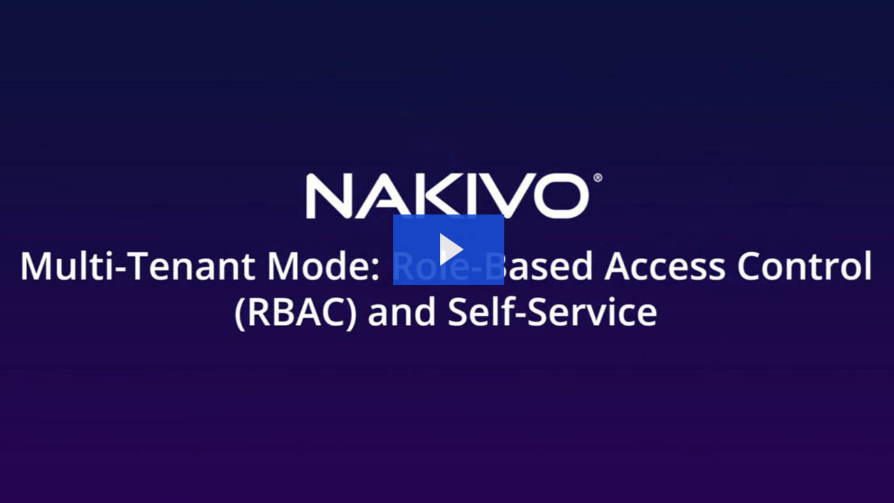 multi tenant mode role based access control video preview