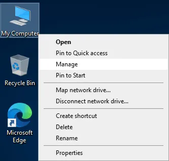 How to open Computer Management in Windows 10